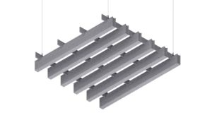 Baffle acustico EasySnap Great in feltro PET, modulo da 1200 × 1200 mm